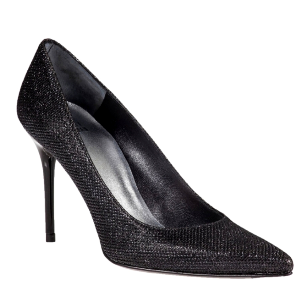 STUART WEITZMAN NOVEAU Black GOOSEBUMP Heels Size 9.5